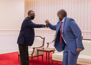 President Paul Kagame and Gen Muhoozi Kainerugaba