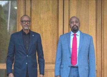 President Kagame with Gen Muhoozi Kainerugaba