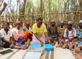 A savings group in Karamoja