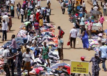 Street vendors in Kampala city
