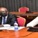 Metsil Hotel owner, Janet Kobusingye (R) and her lawyer appearing before COSASE on Wednesday, 09 February 2022 at Parliament
