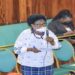 MP Cecilia Ogwal makes her point on the floor of Parliament