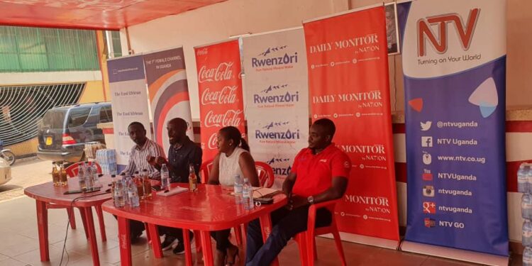 The partners during the campaing unveiling at the Coca-Cola Lugogo stall UMA grounds