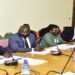 State Minister, Obiga Kania(L) appearing before the Committee with his officials from the ministry