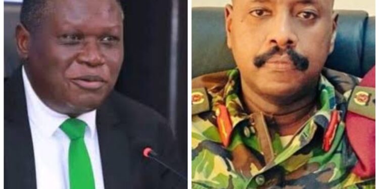 Norbert Mao and Gen Muhoozi Kainerugaba