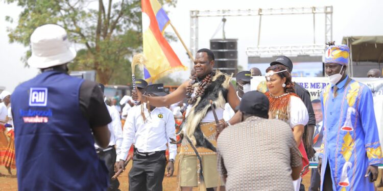 Ambassador Ogwang enthroned as Chief (Awitong) of the Pala Ocol clan