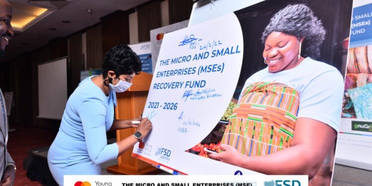 The Executive Director of FSD Uganda, Rashmi Pillai during the launch of the Recovery Fund