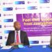 Left -  Right: Faridah Nalubega, Manager Cards and Money Transfer, Ivan Kanyali, Uganda Country Manager at WorldRemit and Miranda Bageine Musoke, Head of Personal Banking at dfcu Bank during the launch of the partnership today at dfcu Bank HQ.
