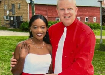 Don Zella with her late husband James on their wedding day