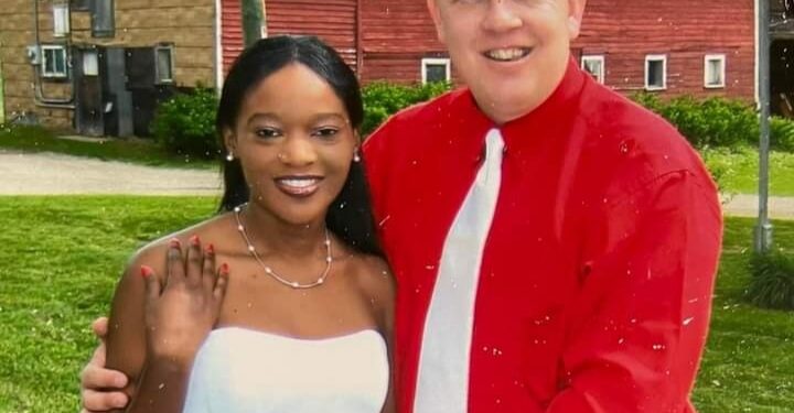 Don Zella with her late husband James on their wedding day