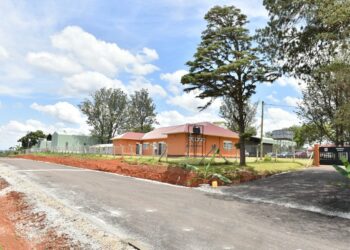 Some of the structures at the Tooro Sub-region Industrial Zonal Hub in Kyenjojo district at Kijwiga Village on 26th March 2022. Photo by PPU / Tony Rujuta.