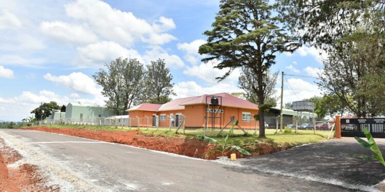 Some of the structures at the Tooro Sub-region Industrial Zonal Hub in Kyenjojo district at Kijwiga Village on 26th March 2022. Photo by PPU / Tony Rujuta.