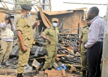 Deputy Inspector General of Police Major General Katsigazi tours Katwe Police Division