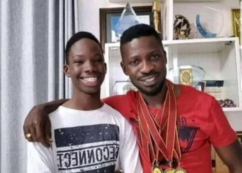 Solomon kampala with his father Bobi Wine