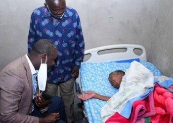 Deputy Speaker Thomas Tayebwa with his late grandmother recently