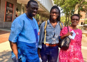 Dr Kizza Besigye, Anselm Besigye and Winnie Byanyima