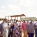 State House Comptroller Jane Barekye with leaders on Karamoja Sub region at Napak Industry Hub on Saturday