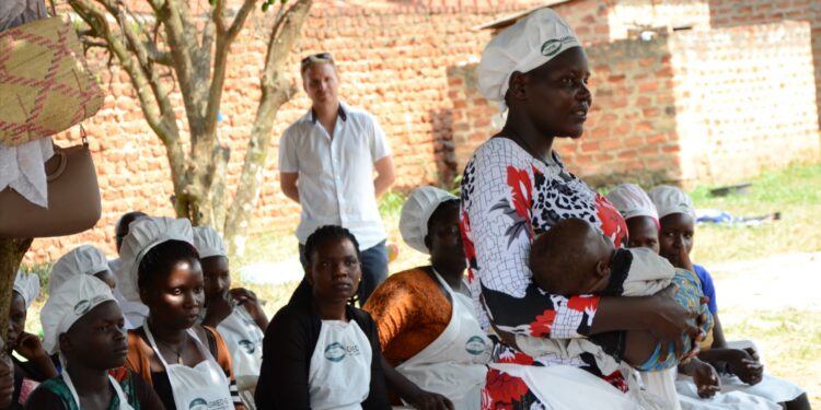 A young Woman Giving her Testimony During the Graduation-PHOTO BY David Magere