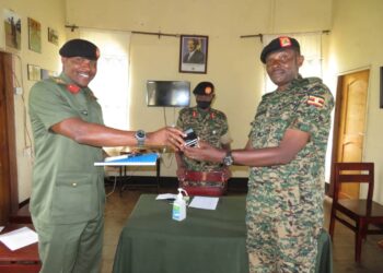 Lt Col James Tugume takes over as Commandant Non Commissioned Officers Academy