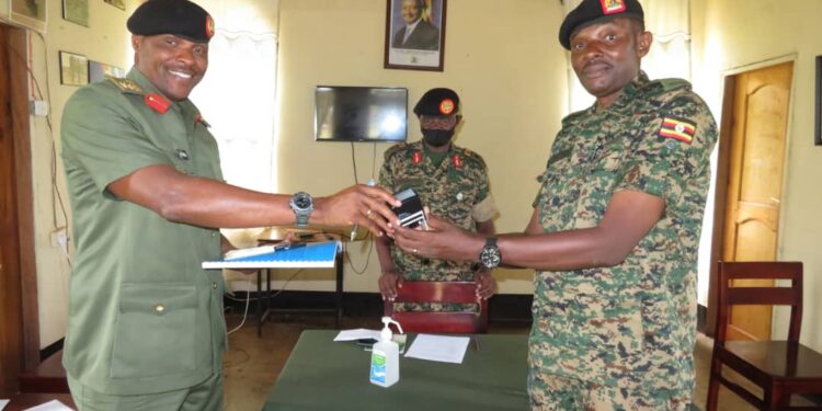 Lt Col James Tugume takes over as Commandant Non Commissioned Officers Academy