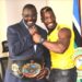 The late Speaker Jacob Oulanyah with Golola Moses
