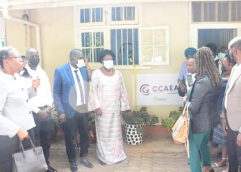 Minister Rebecca Kadaga at the launch of the East Africa Food Security Symposium and Expo