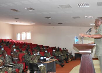 Gen Kavuma while closing a two week delegates training and Pre-Annual General Meetings