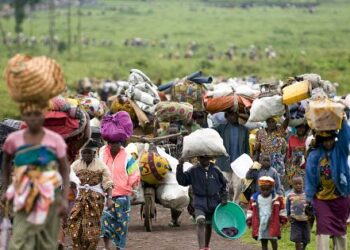 Refugees entering Uganda- Courtesy photo