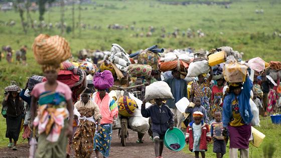 Refugees entering Uganda- Courtesy photo