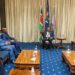 President Yoweri Museveni with other EAC leaders during a private meeting in Nairobi, Kenya on Thursday 21st April 2022