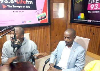 DRCC Fort Portal Central Division Emmanuel Businge in Life FM studios