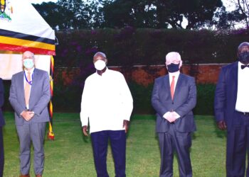 President Yoweri Museveni in a group photo with EU Special Representative on Human Rights