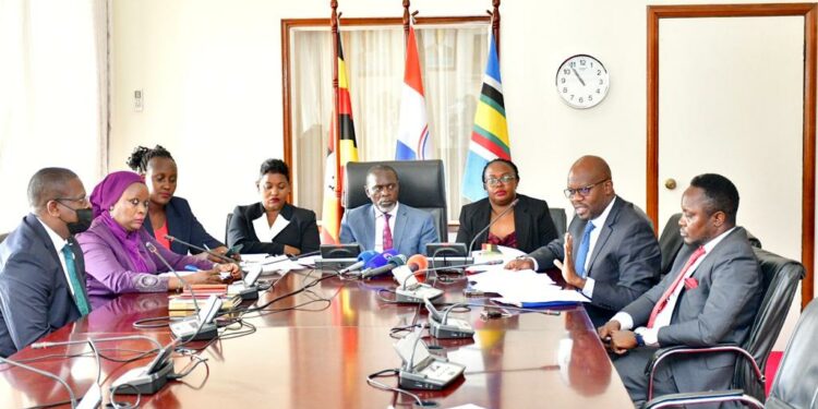 Opposition MPs in a meeting on Tuesday