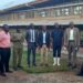 Fort Portal D/RCC Mr Businge Emmanuel with other officials at Mr Richard Nyakana's farm.