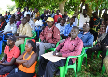 Affected Hoima Residents in a meeting