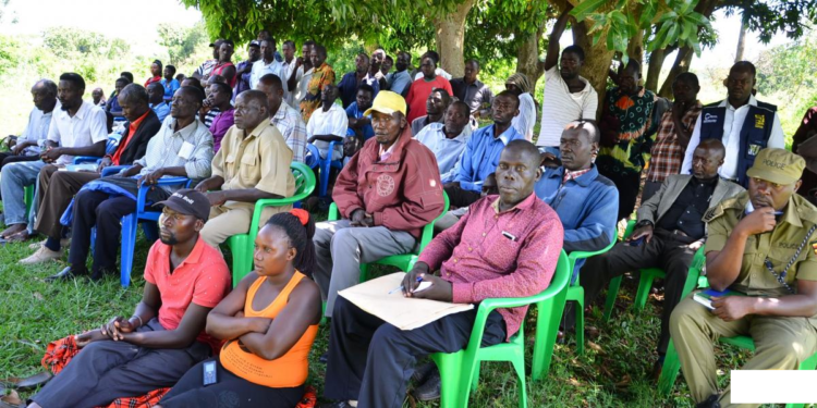 Affected Hoima Residents in a meeting