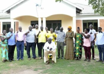 NRM leaders visit Late Jacob Oulanyah’s father Nathan Okori