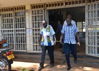 The arrested Tororo Municipality officials