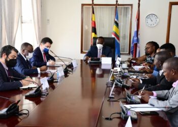 Uganda's opposition MPs in a meeting with French delegation