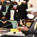 Deputy Speaker Thomas Tayebwa chairing the sitting of the House