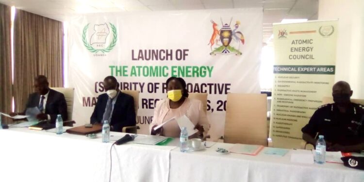 Minister Nankabirwa launches Atomic Energy (Security of radioactive materials) regulations, 2021