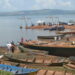 Some of the boats belonging to the fishermen that the Fisheries Protection  Unit impounded  due to lack of an operational license for fishing on lake Victory in Masese landing site in Jinja City