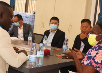 Energy minister Ruth Nankabirwa in a meeting with Chinese investors