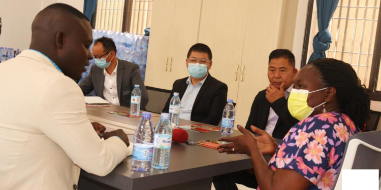 Energy minister Ruth Nankabirwa in a meeting with Chinese investors