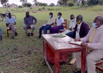 Gulu RDC, Mr. Charles Ichogor together with his deputy Cosmas James Okidi attending the stakeholders meeting with consultants from the ministry of water.