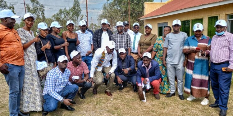 Mr Toyota Micheal Kaguta meeting organisers for Ankole's event at Lake View Hotel in Mbarara on Thursday