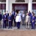 President Yoweri Museveni in a group photo with German investors