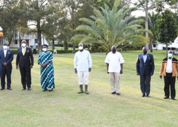 President Yoweri Museveni meets NRM leaders