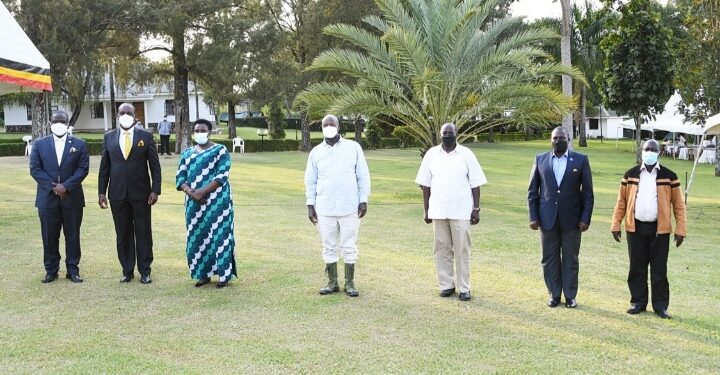 President Yoweri Museveni meets NRM leaders