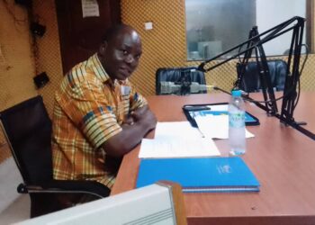 IG director of Project Risk Monitoring and Control, James Onying Penywii during a talk show at Luo FM